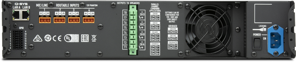 QSYS CX-Q 8K4 AMPLIFIER 4 X 2000W