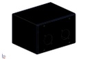 CINEMANEXT CAJA PANEL 2 CONECTORES P-CWP2