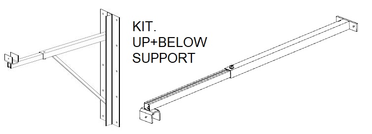 P-SCREEN. WALL SUPPORT FRAME. KIT (280)