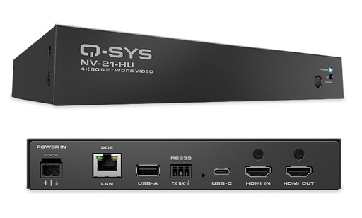 [P070609] QSC QSYS NV-21-HU 1x1 HDMI + USBC TX/RX VIDEO Encoder/Decoder