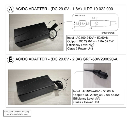 [P006525] Ferco AC/DC Adapter (NR10)